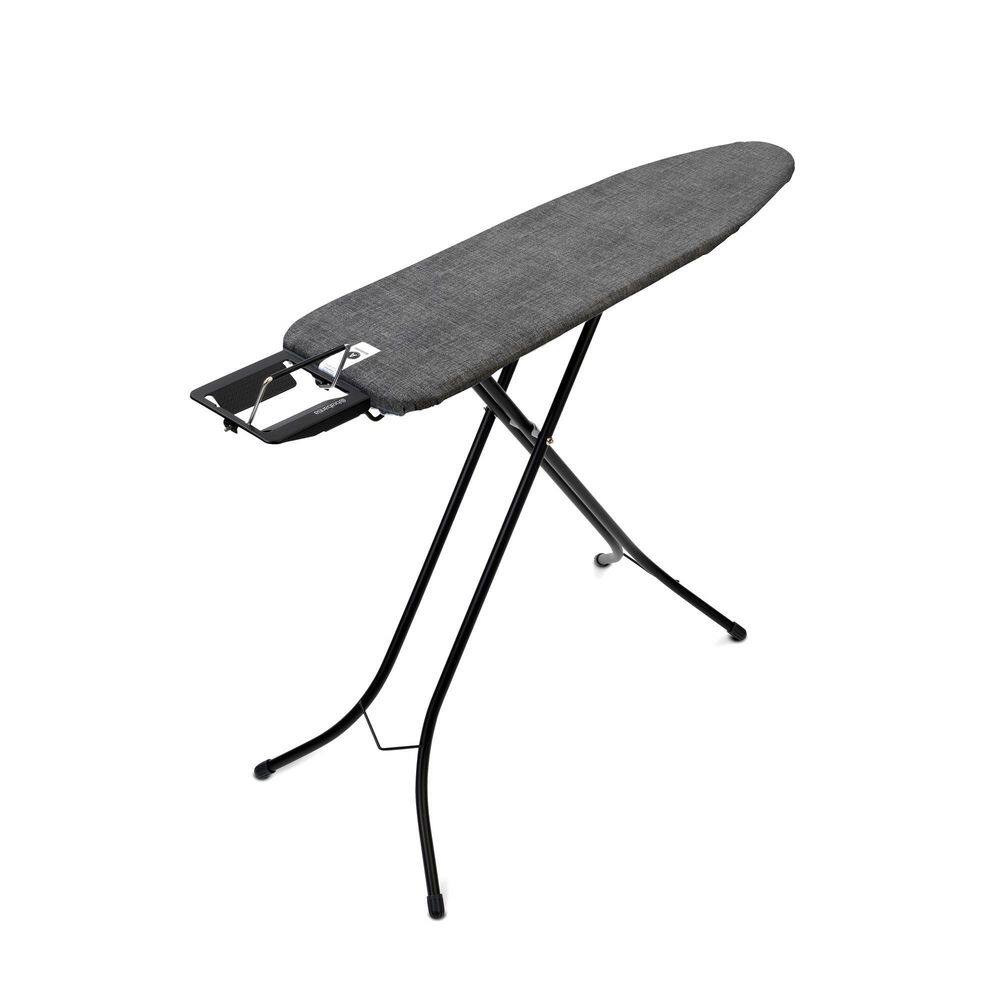 Brabantia Black Frame 43 in. x 12 in (110 in. x 30 cm) Ironing Board A - Steam Iron Rest 0.9 in. (22 mm) 134944