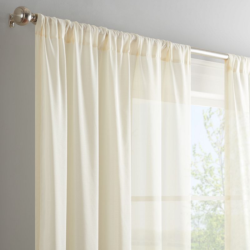 eclipse Chelsea UV Light-Filtering Sheer 1-Panel Window Curtain