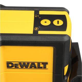 DW 165 ft. Red Self-Leveling 5-Spot  Horizontal Line Laser Level with (3) AA Batteries  Case DW0851