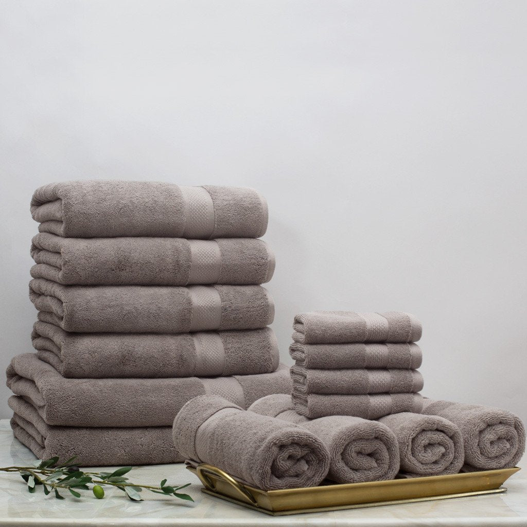 Classic Taupe Towel Resort Bundle (4 Wash + 4 Hand + 4 Bath Towels + 2 Bath Sheets)