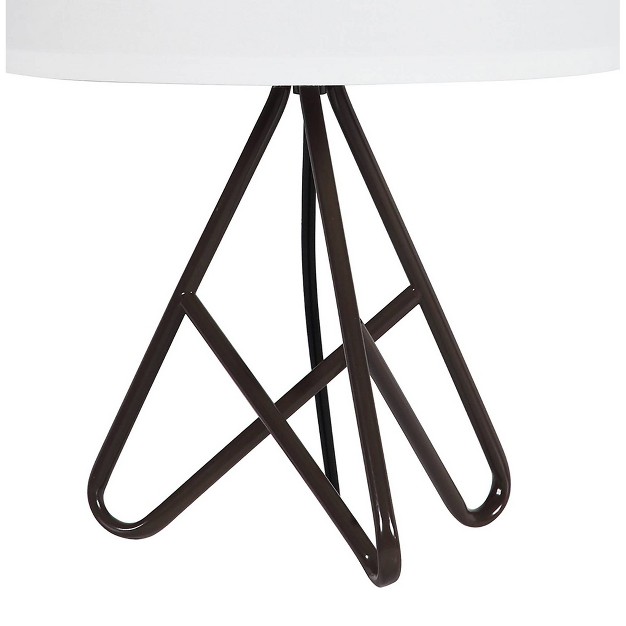 Modern Metal Tripod Table Lamp Black Ore International