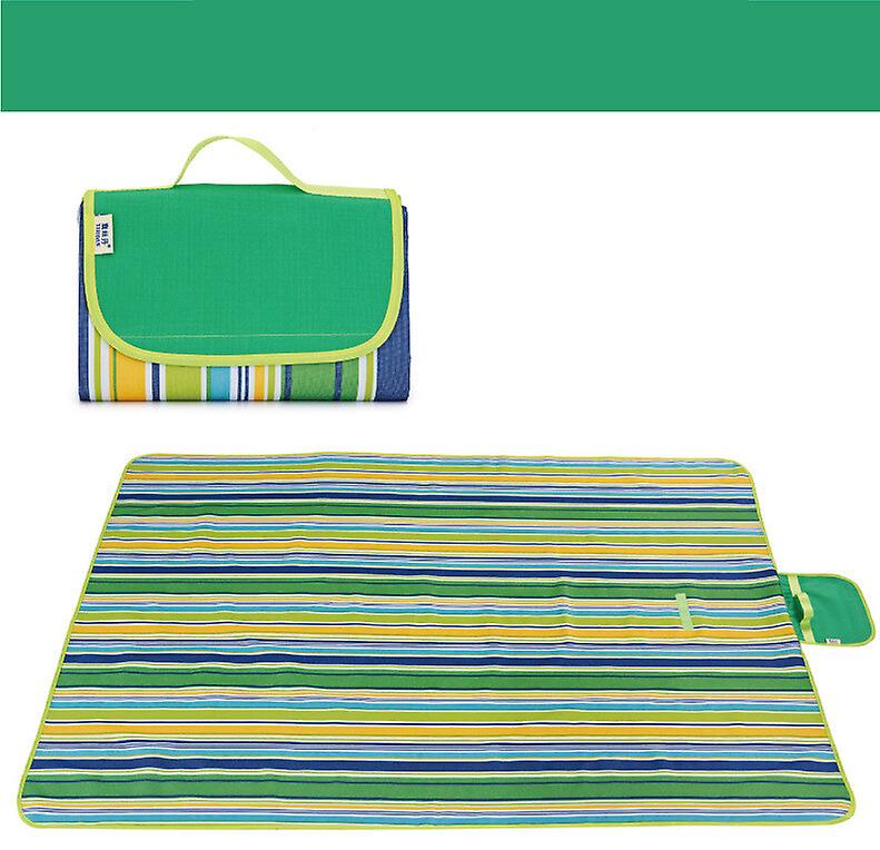 Large Picnic Blanket Water Resistant， Beach Mat Sand Proof，wind Proof With Ground Stakes， Machine Washablelightweight Portable For Outdoor Camping Tra