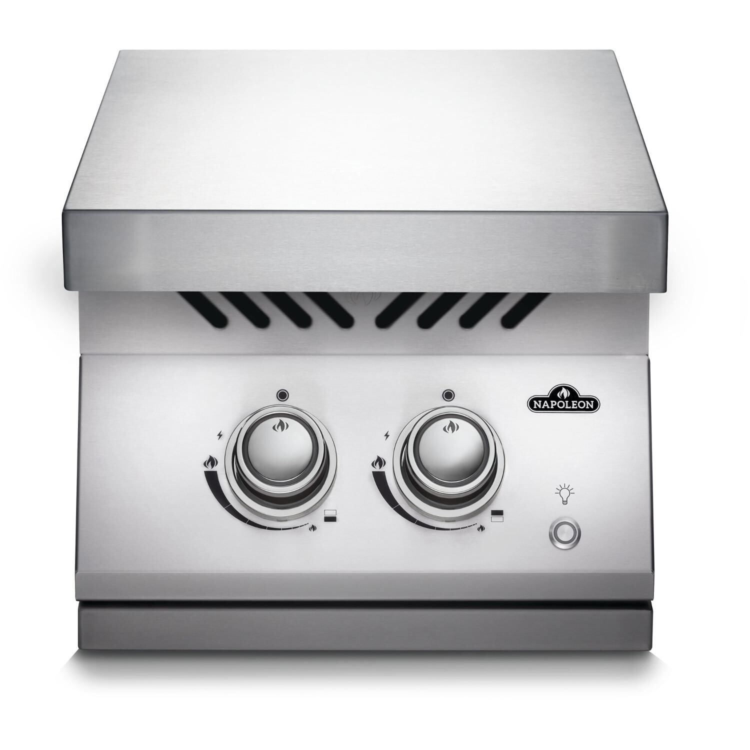 Napoleon Built-In 700 Series Inline Natural Gas Dual Range Top Burner with Stainless Steel Cover