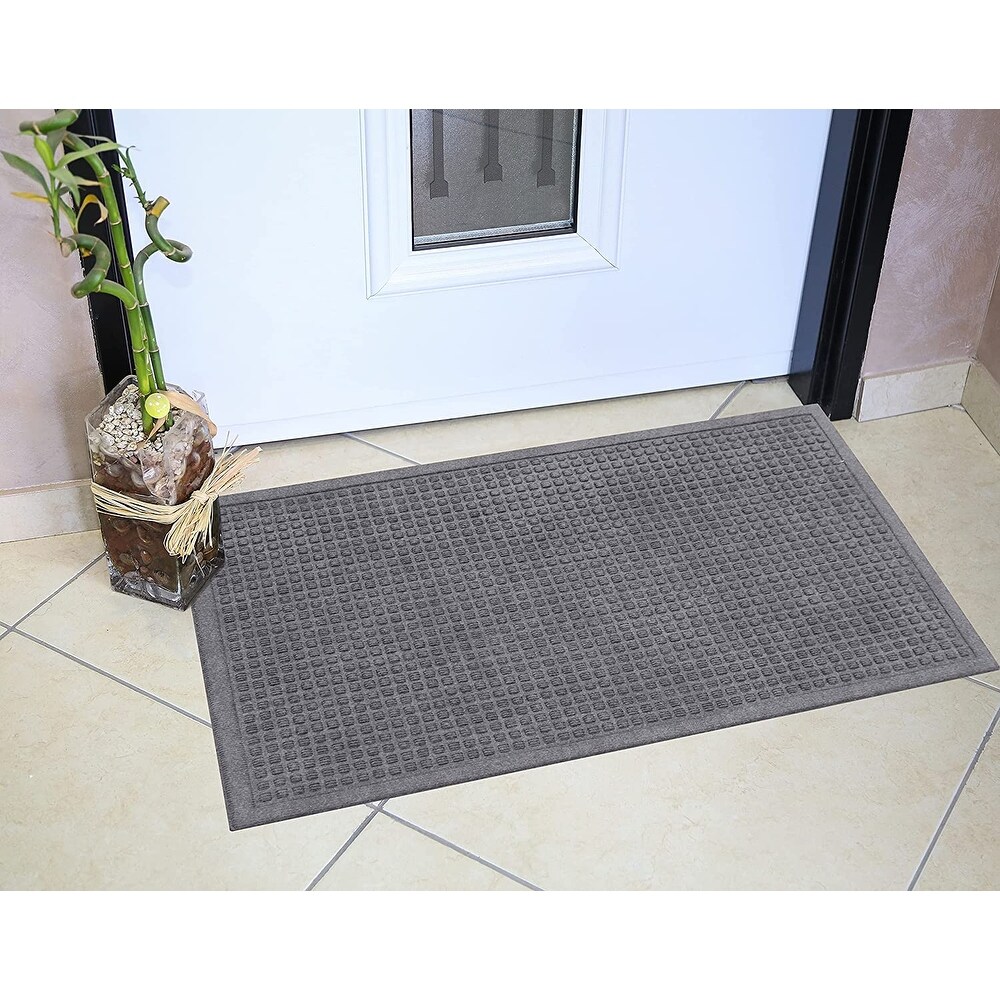 A1HC Heavy Duty Polypropylene Dirt Cleaning   Water Absorbing Doormat 24\