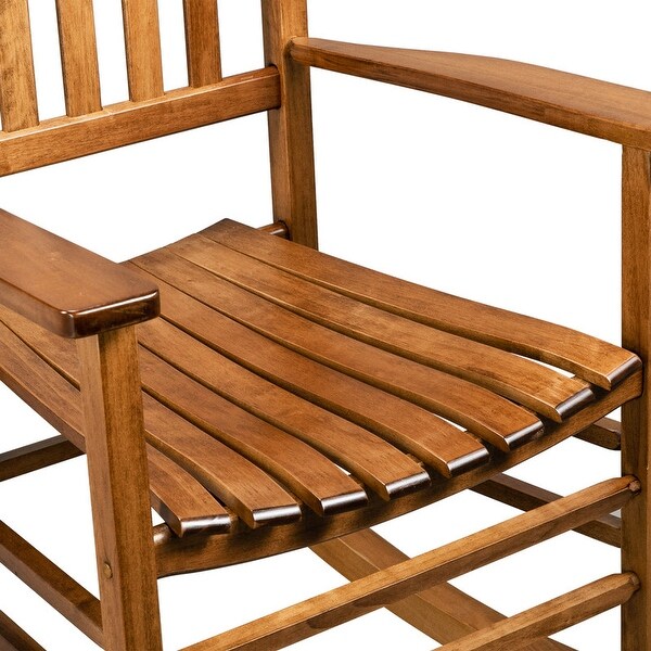 Patio Porch Solid Wood Rocker Chair