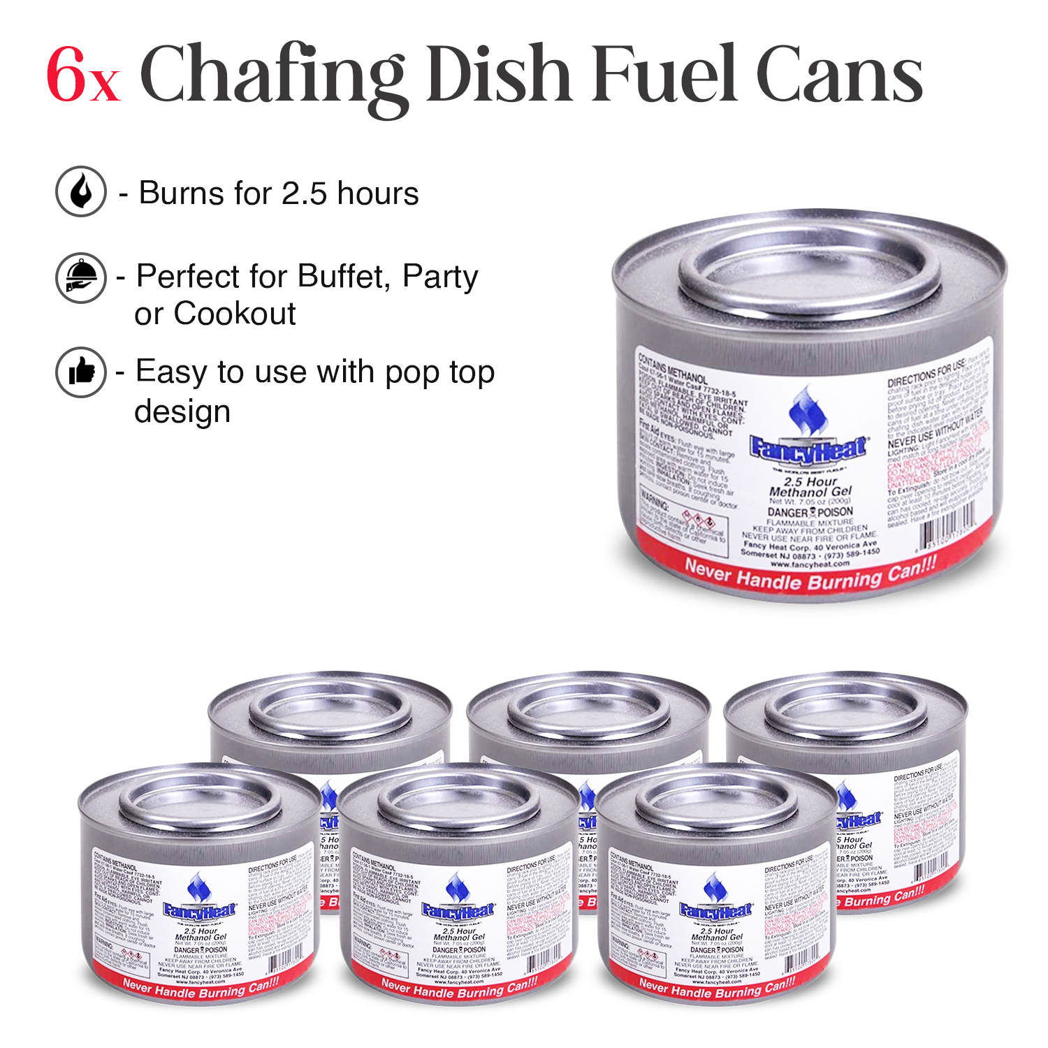 Chafing Dish Buffet Set - 39pc Disposable Set - Half-Sized (9x13) Buffet Servers and Warmers， Party Dish Warmer， Buffet Server， Catering Supplies for Party - Includes Fuel Cans， Forks， Spoons and Tongs