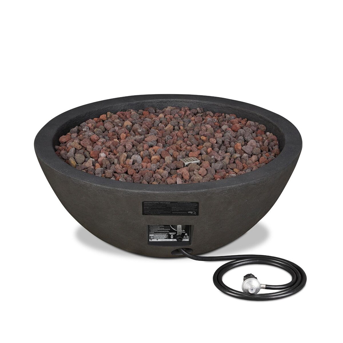 Lakeview Creekwood 36-Inch Round Propane Gas Fire Bowl