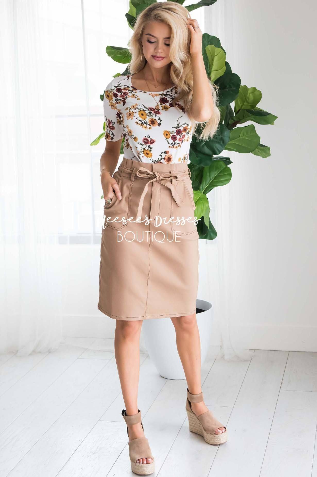 Bare Necessities Midi Tie Skirt