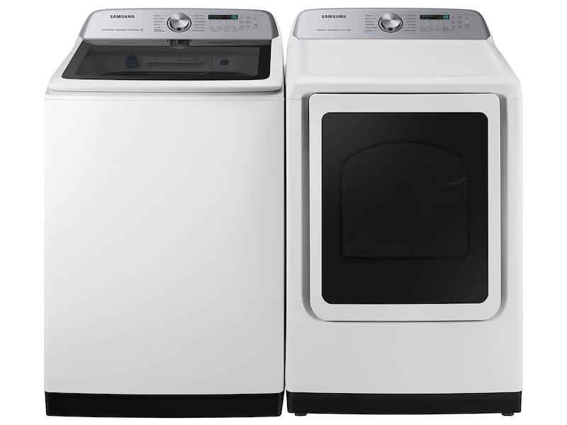 Samsung DVE52A5500W 7.4 Cu. Ft. Smart Electric Dryer With Steam Sanitize+ In White