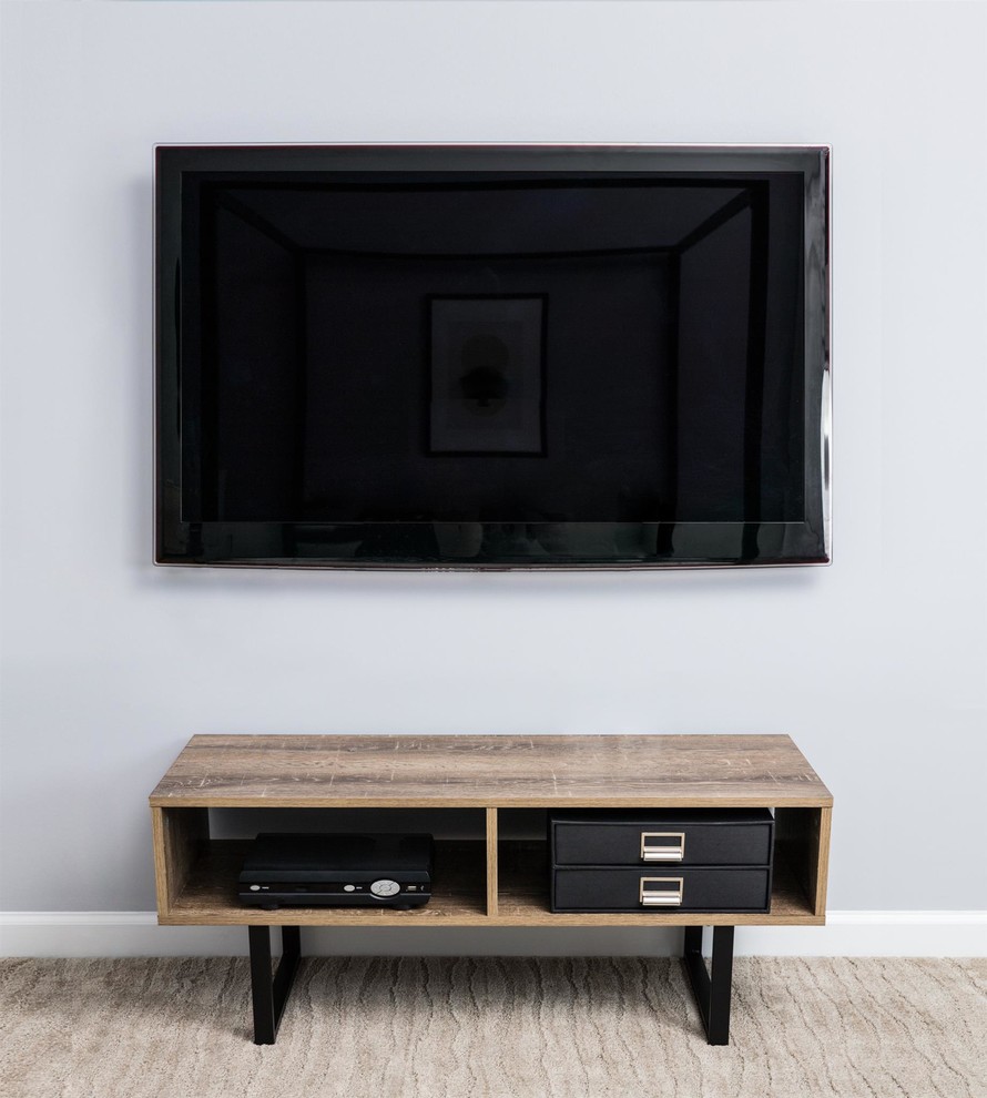 Tribeca Media Console   Industrial   Entertainment Centers And Tv Stands   by Fire Sense  Houzz