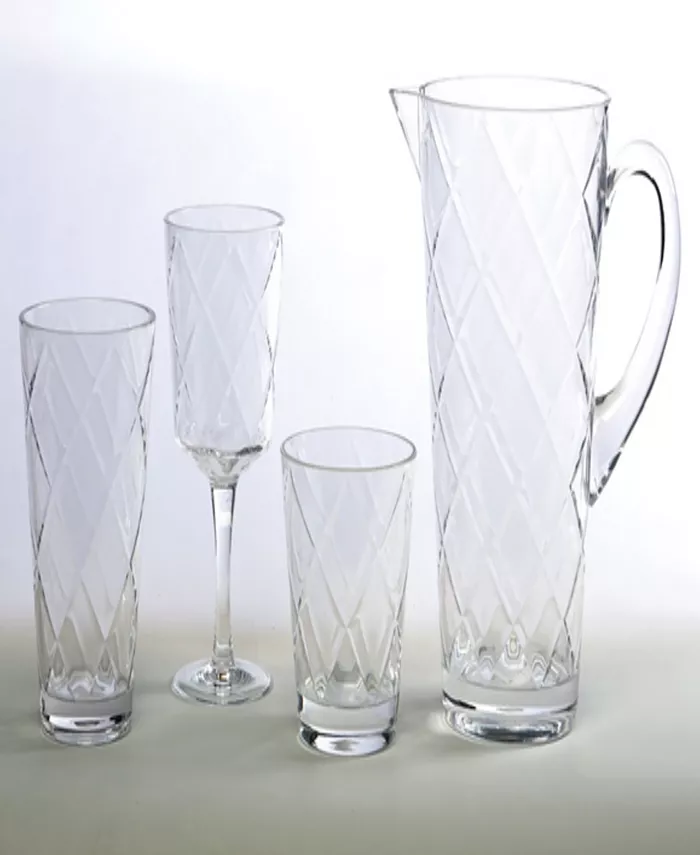 Certified International Clear Diamond Acrylic 8-Pc. All-Purpose Goblet Set