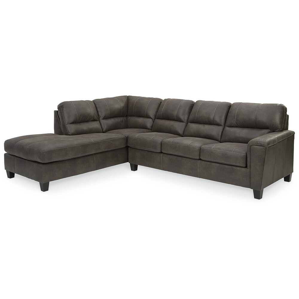 Signature Design by Ashley Navi 2 Piece Sectional with Chaise   117\