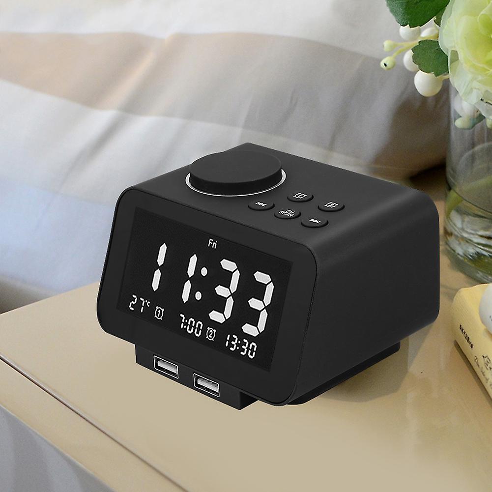 K8 Smart Intelligent Innovative Bedside Electronic Led Radio Alarm Clock 100-240v(us Plug)