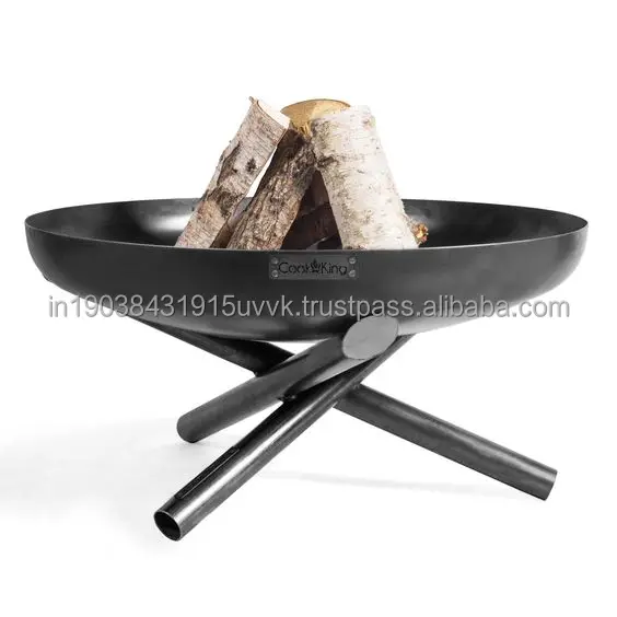 Black Color Coated New Elegant Fire Pit Made In India BBQ Grill High Demanded BBQ Grill Fire Pit New Design By Amaz Exports