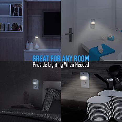 Night Light LED Night Lights Warm light Plug Into Wall Smart Sensor Activated Automated On and Off Used for Kitchen Bathroom Home（White）