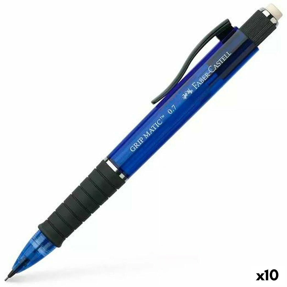 Pencil Lead Holder Faber-Castell Grip  Matic Blue 0，7 mm (10 Units)