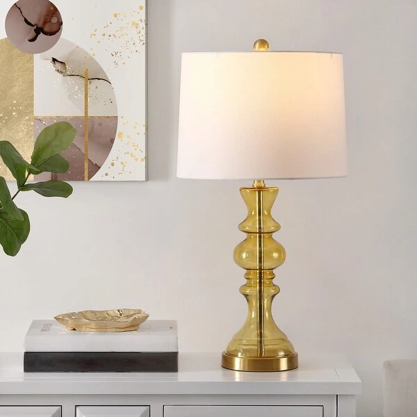 SAFAVIEH Lighting Jaiden Amber 27-inch LED Table Lamp - 14