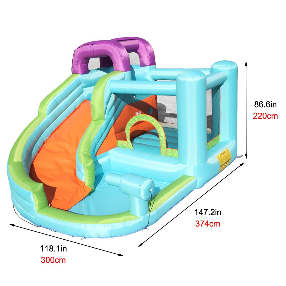 SalonMore Kids Inflatable Bounce House Slide Jumper Castle with Water Pool(Without Blower)