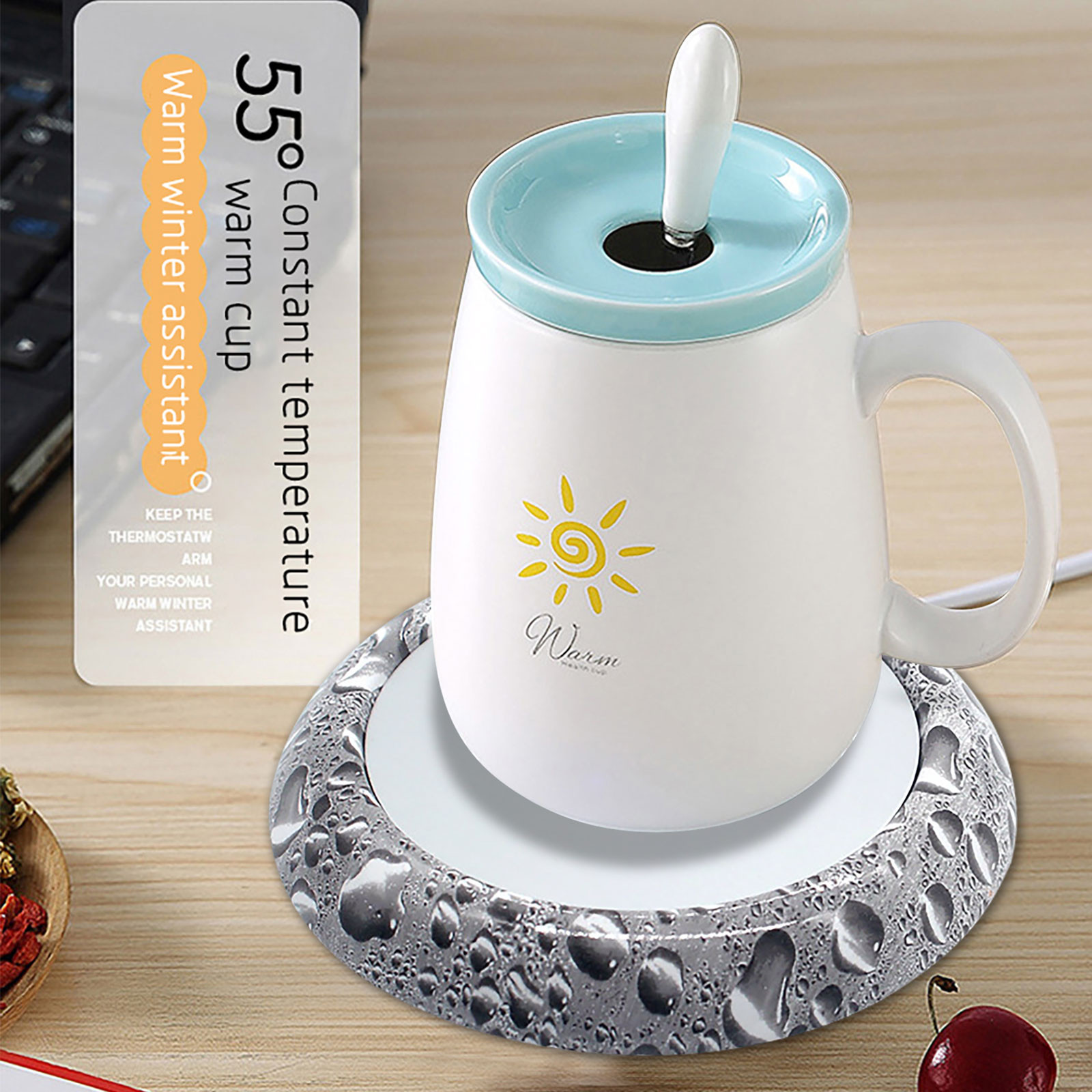 Battery Operated Heaters Beverage Warmer Portable Winter Insulation Pad Heating Constant Temperature Pad Party Blowers Noiseless