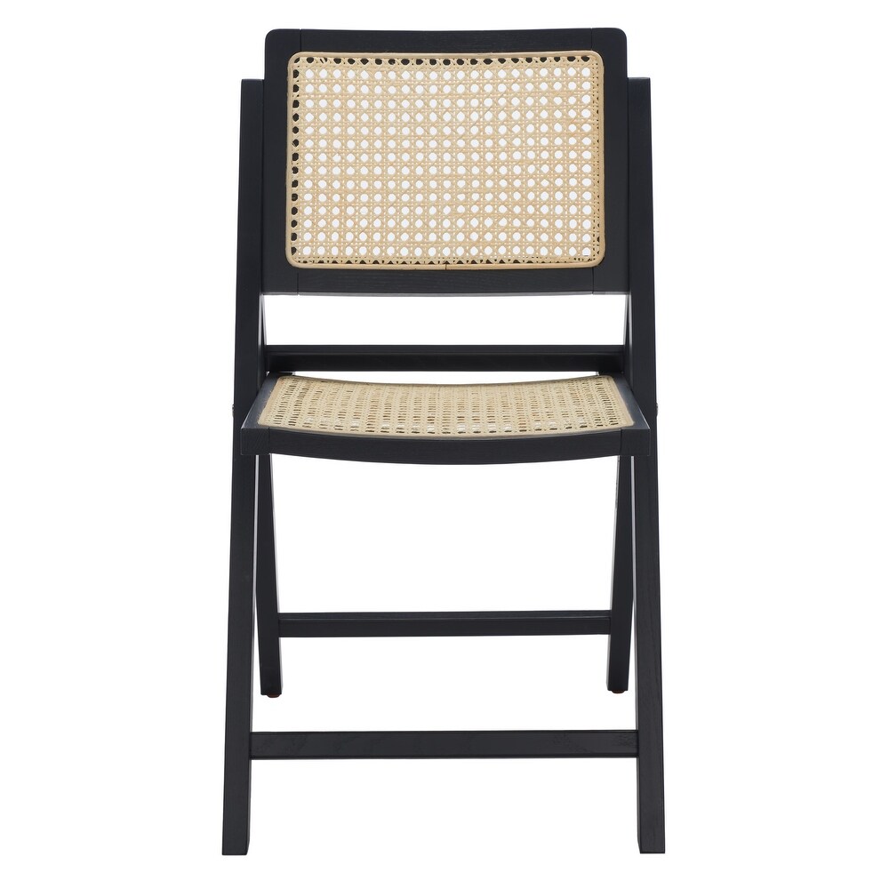 SAFAVIEH Couture Desiree Cane Folding Dining Chair (Set of 2)   18 in. W x 23 in. D x 33 in. H