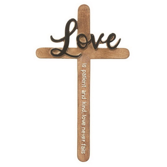 Dicksons WCR 182 Wall Cross Love Resin 9.5In