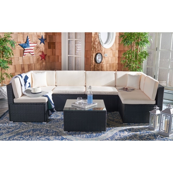 SAFAVIEH Outdoor Living Diona Patio Sectional Set