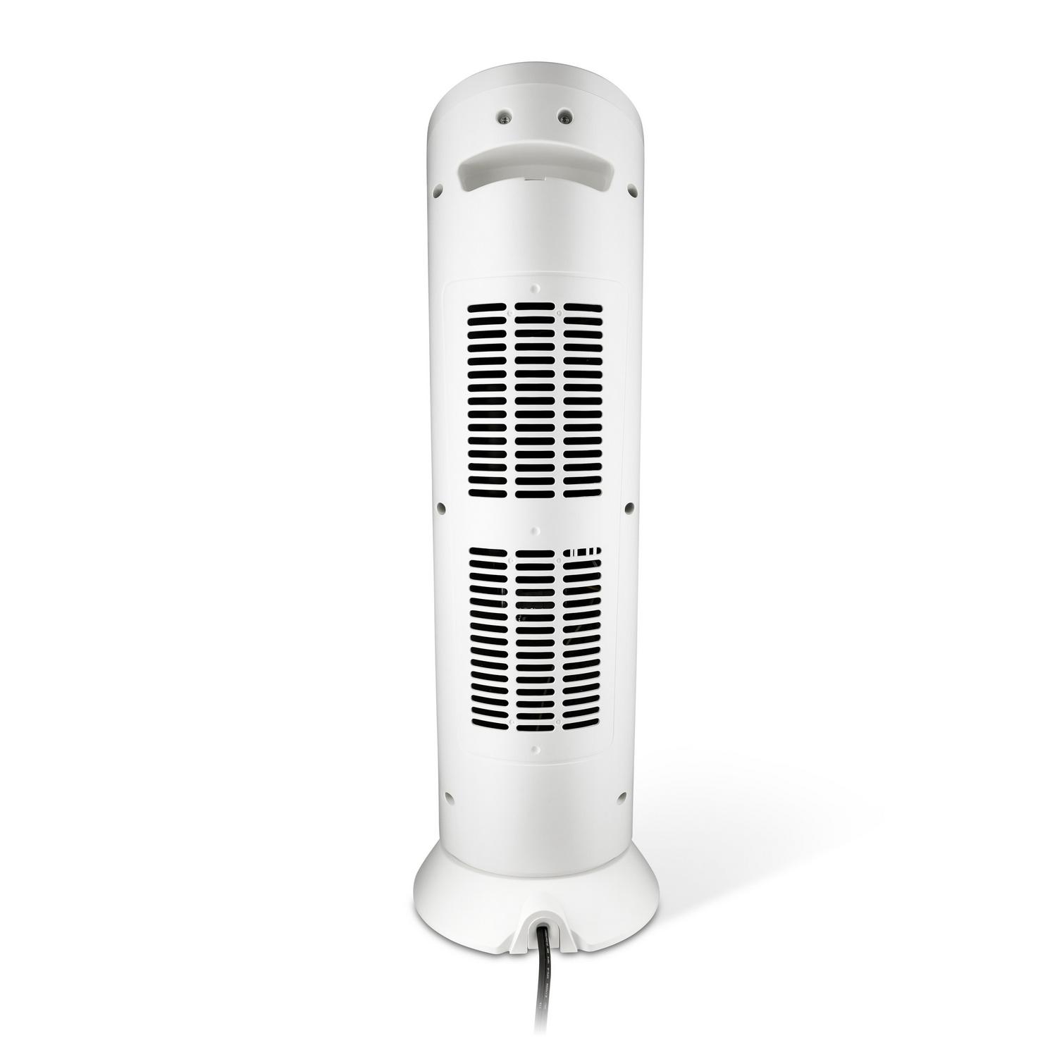 Lasko 1500W Digital Ceramic Tower Space Heater with Remote， 5165， White