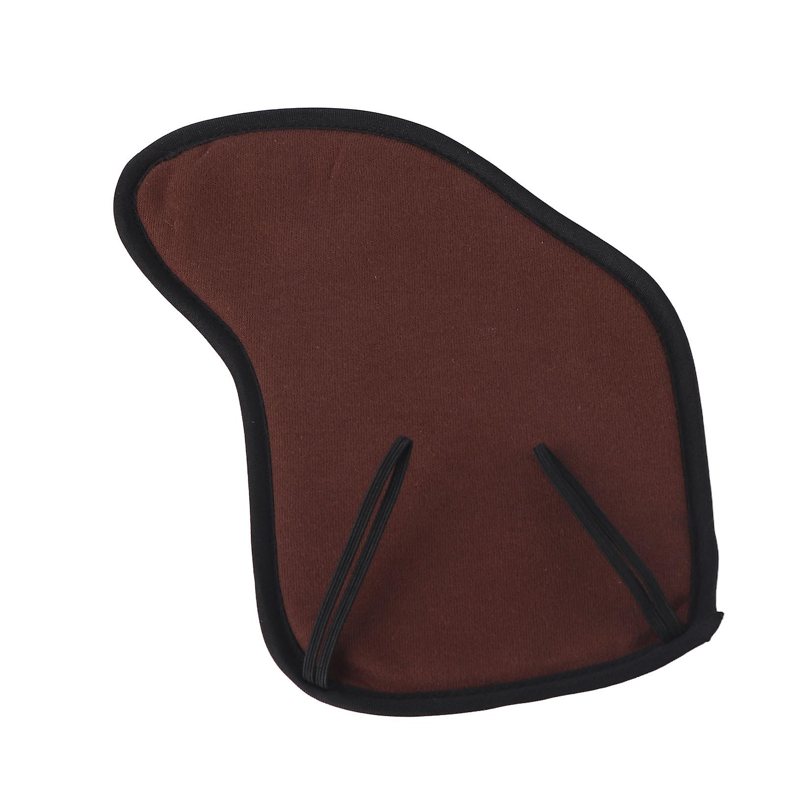 4/43/4 Violin Shoulder Rest Pad Flannel Chin Cushion Protector For Stringed Instrument Playingcoffee Color