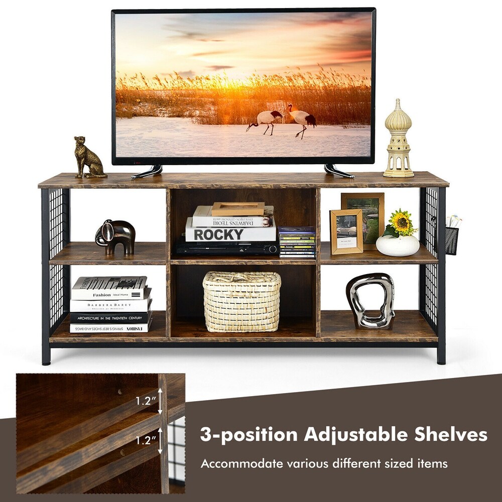 Gymax 3 Tier TV Stand for TV's up to 65'' Entertainment Media Center