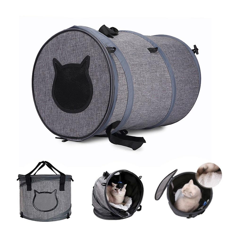 Foldable pet dog cat carrier bag outdoor travel