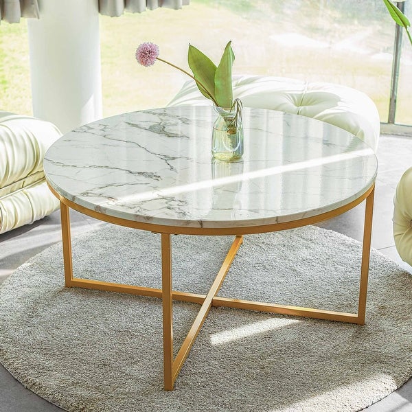 CO-Z Modern 36-inch Round Coffee Table