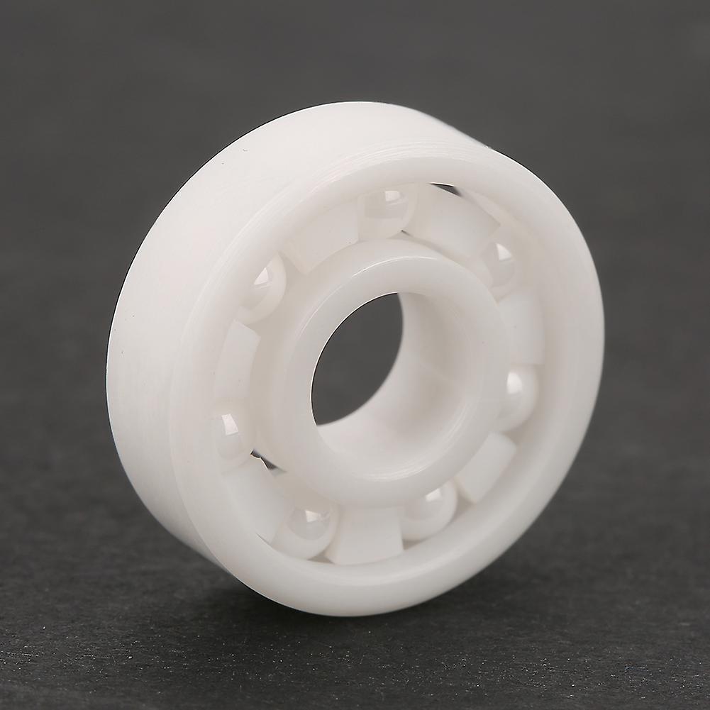 8pcs White Color Zro2 Full Ceramic Miniature 608 Ball Bearing 8x22x7mm