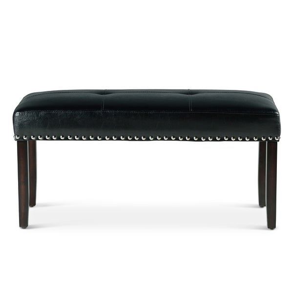 Winlock Faux Leather Dining Bench with Nailheads by Greyson Living