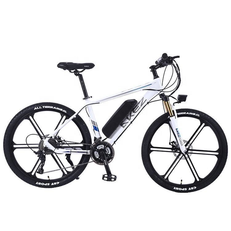 Cheap price street usd cool design 26 inch white color e bike high performance motor electric mountain bike with LCD display