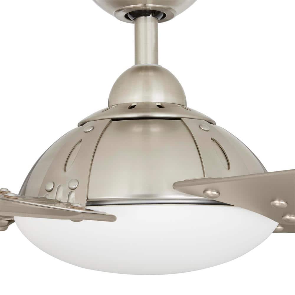 Home Decorators Collection Draper 54 in Outdoor LED Brushed Nickel Ceiling Fan with Remote Control