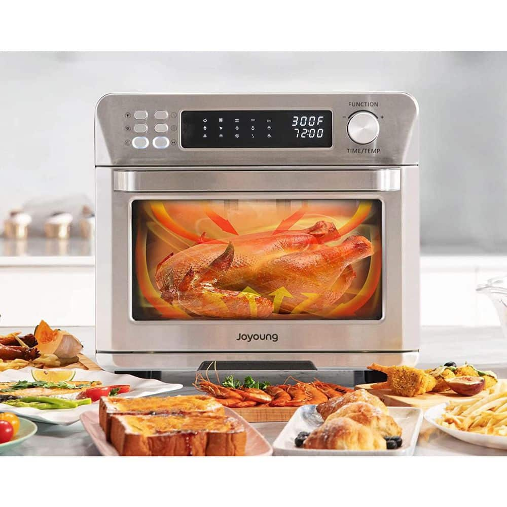 25 qt. Air Fryer Toaster Convection Toaster Oven with 14-Presets, Stainless Steel JY-580