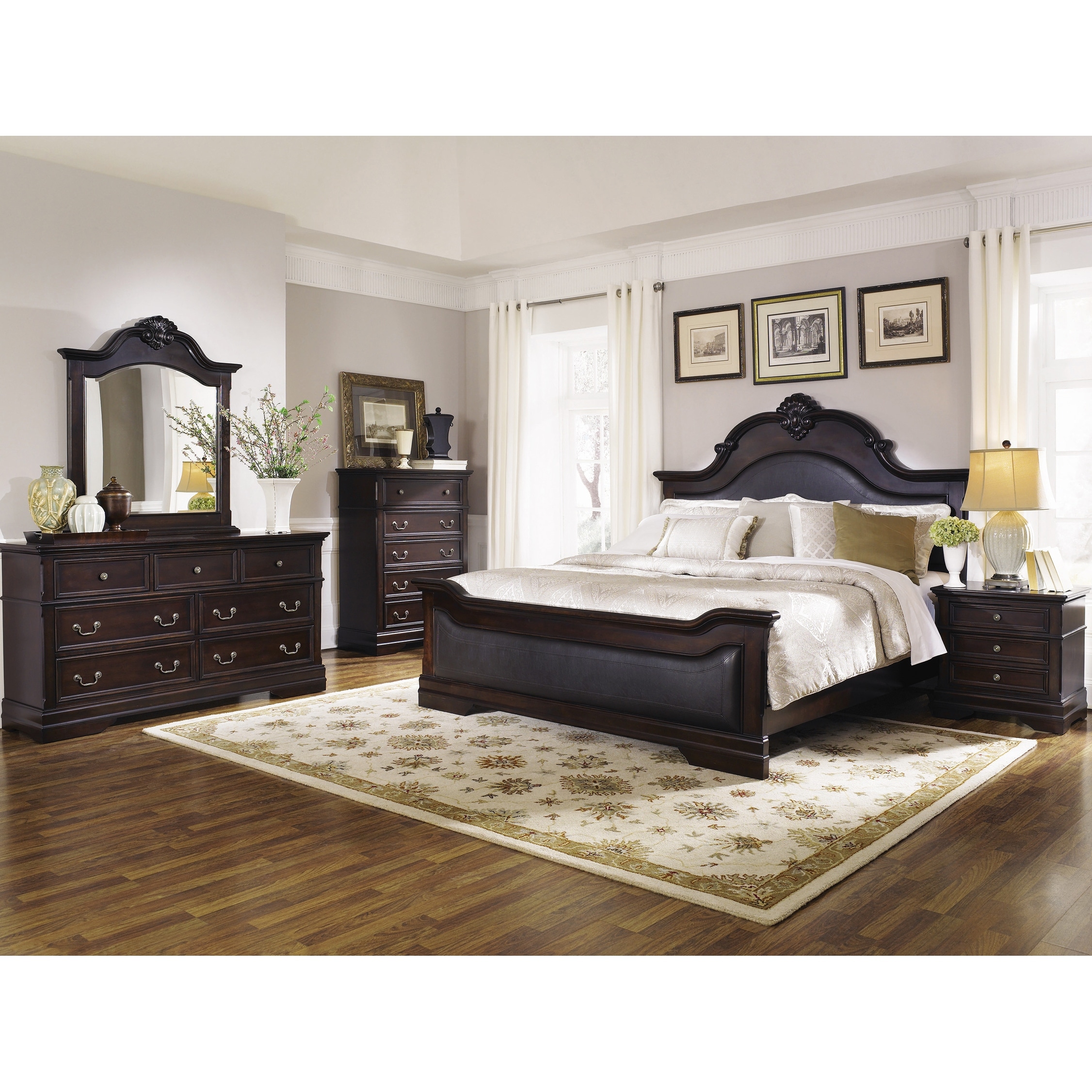 Abuelo Cappuccino 2-piece Queen Bedroom Set with Chest - - 35028945