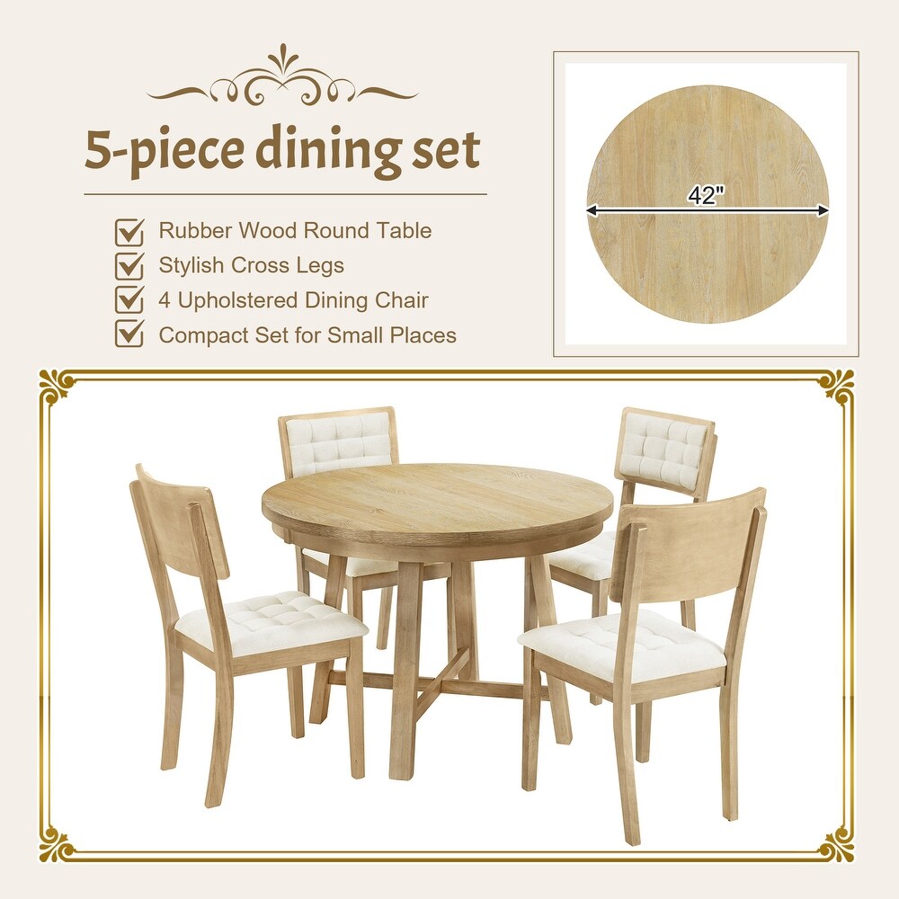 5 Piece Dining Table Set  42\