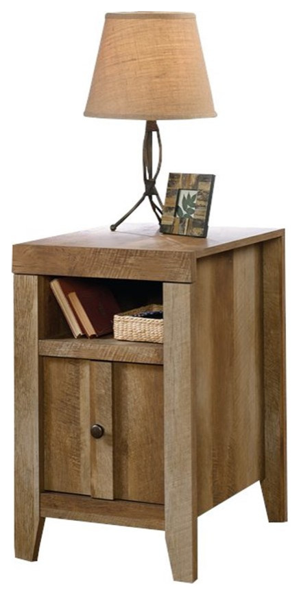 Sauder Dakota Pass Engineered Wood End Table in Craftsman Oak   Transitional   Side Tables And End Tables   by Homesquare  Houzz