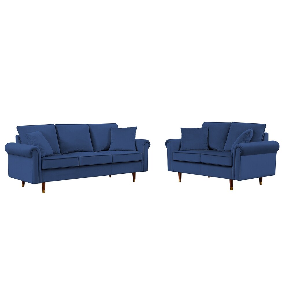 Modern Velvet Sofa Set for Living Room