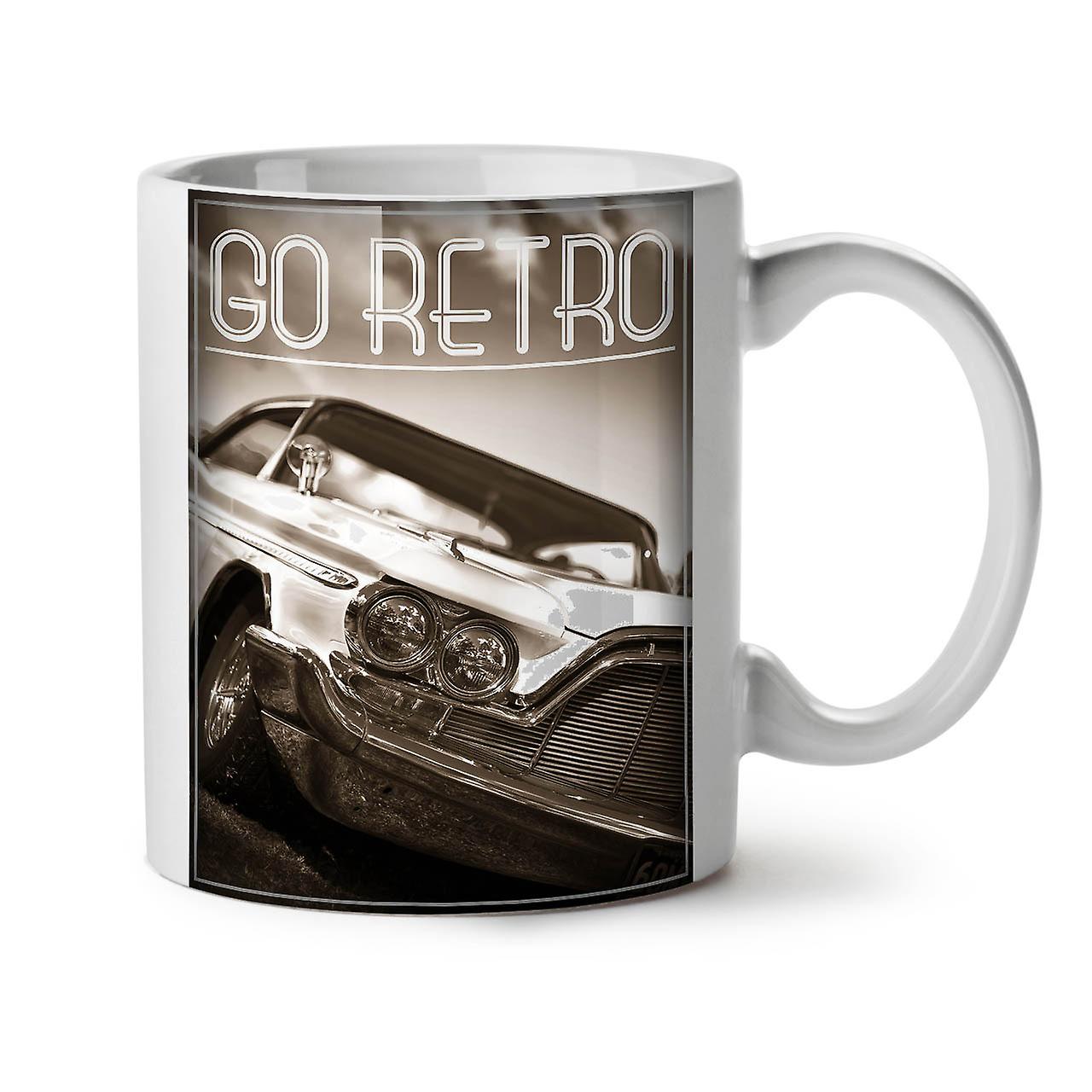 Go Retro Old Car Vintage NEW White Tea Coffee Ceramic Mug 11 oz | Wellcoda