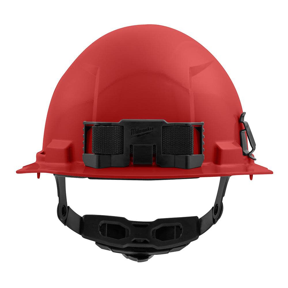 Milwaukee Red Front Brim Hard Hat with 6pt Ratcheting Suspension Type 1 Class E 48-73-1128 from Milwaukee