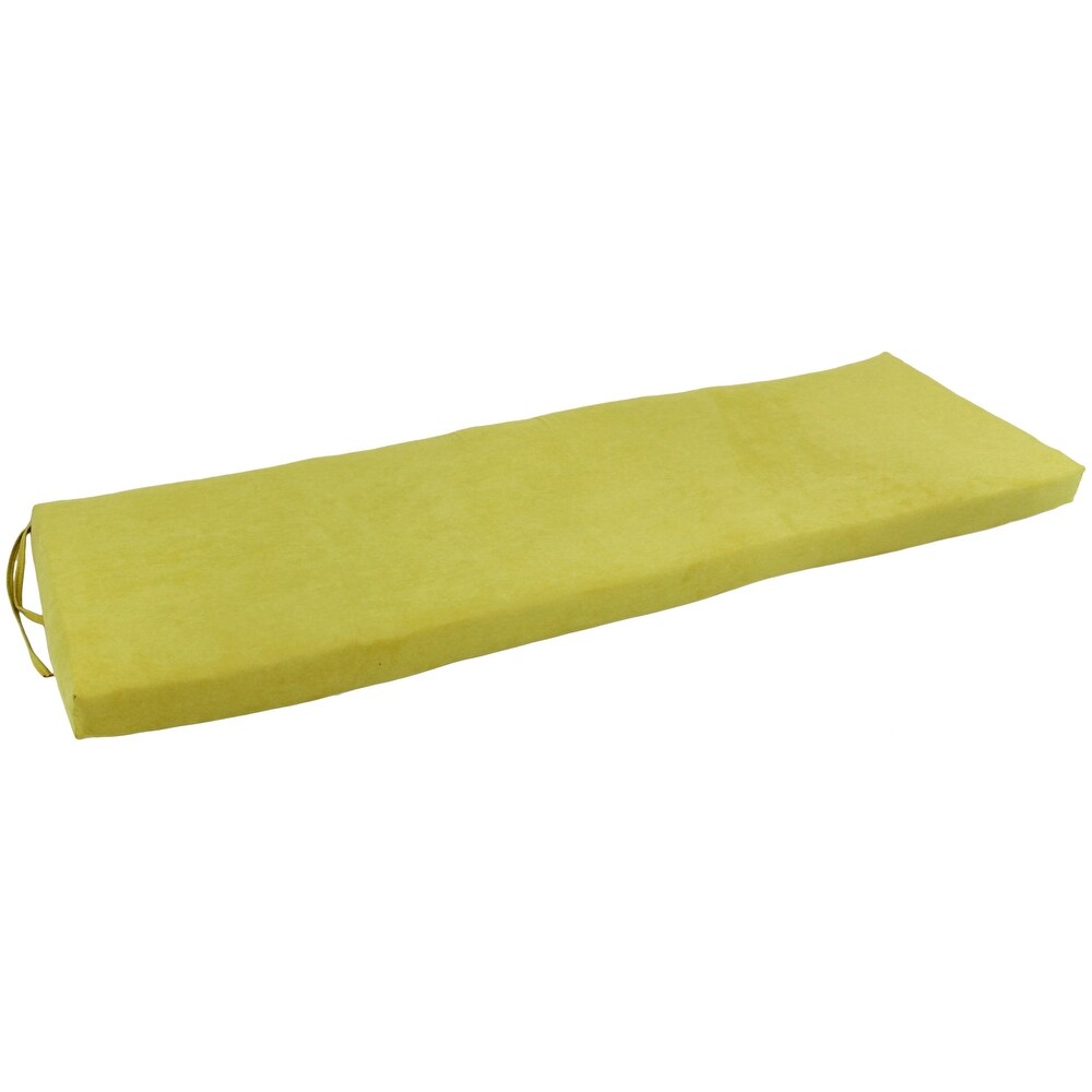 Microsuede Indoor Bench Cushion (57   60   or 63 inches wide)