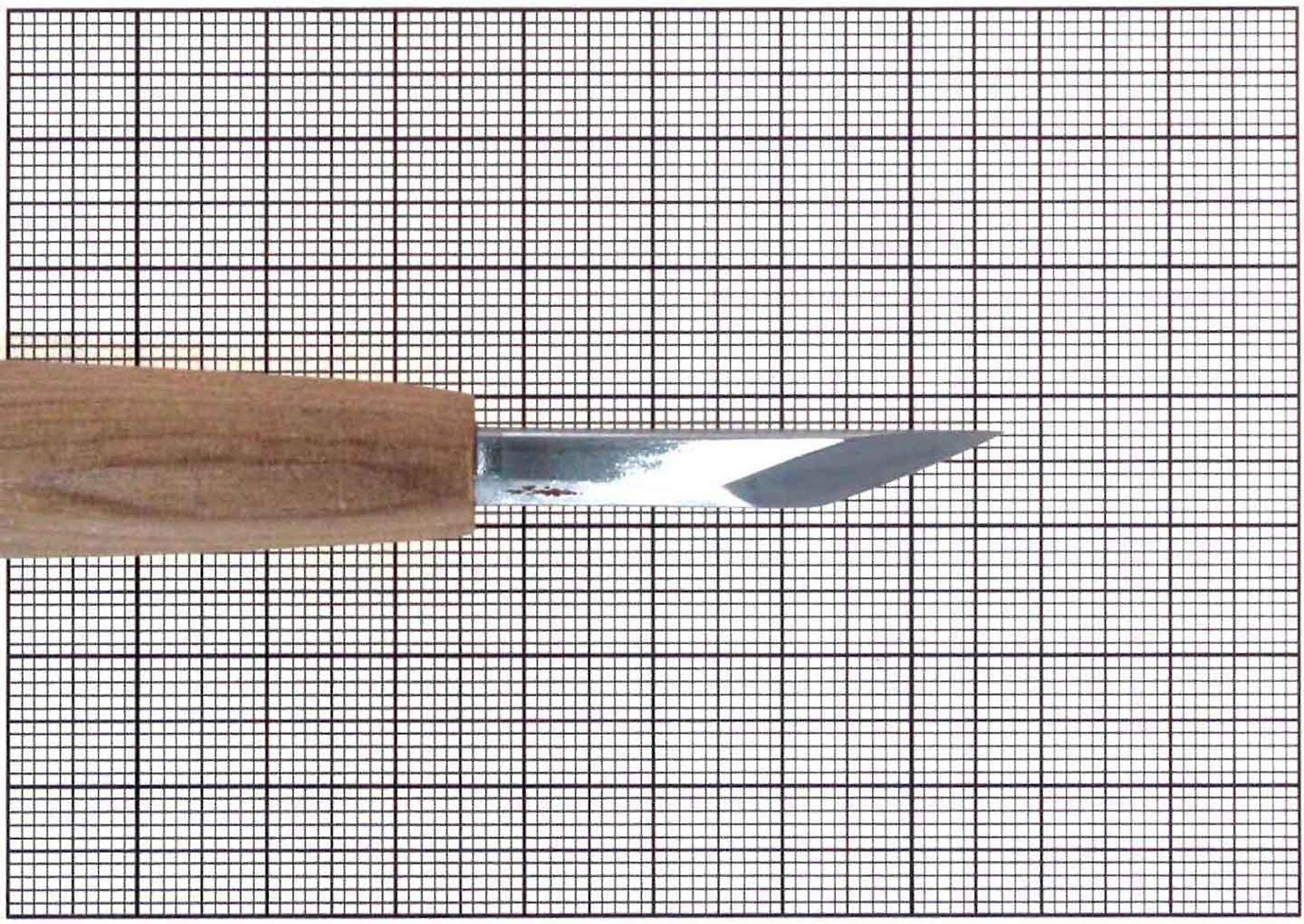 Michihamono Specialized Wood Carving Tool 6mm Straight Right Skew Corner Chisel， with High Speed Steel Blade， for Woodworking