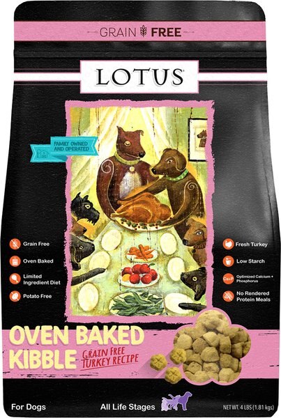 Lotus Oven-Baked Grain-Free Turkey Recipe Dry Dog Food