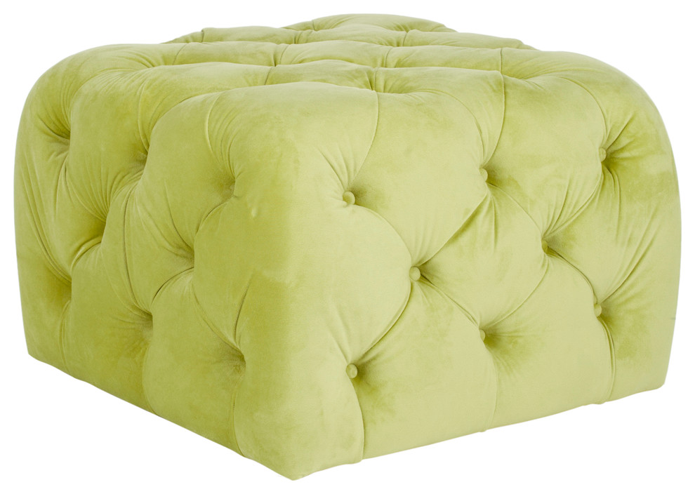 Safavieh Kenan Ottoman   Contemporary   Footstools And Ottomans   by Safavieh  Houzz