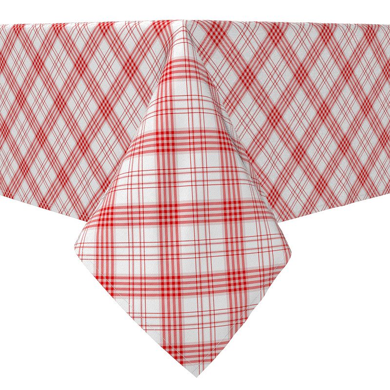 Square Tablecloth， 100% Cotton， 60x60， Plaid 10