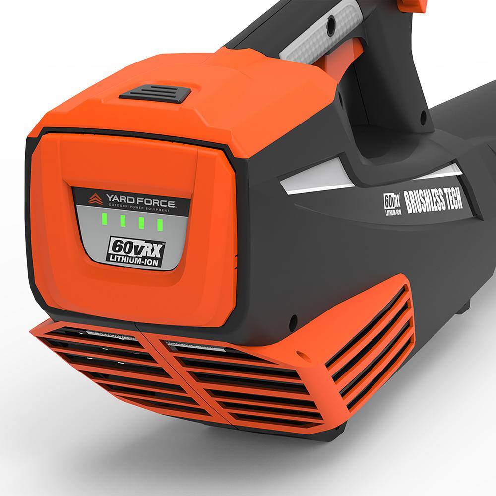 YARD FORCE 60-Volt Cordless Lithium-ion Mower Blower Chainsaw 4.0 Ah Battery 2.5 Ah Battery and Charger Combo Kit (6-Tool) YF60vRX-MCB6