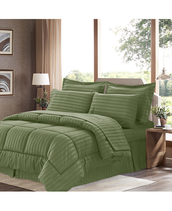 Sweet Home Collection Dobby Embossed Queen 8-Pc Comforter Set