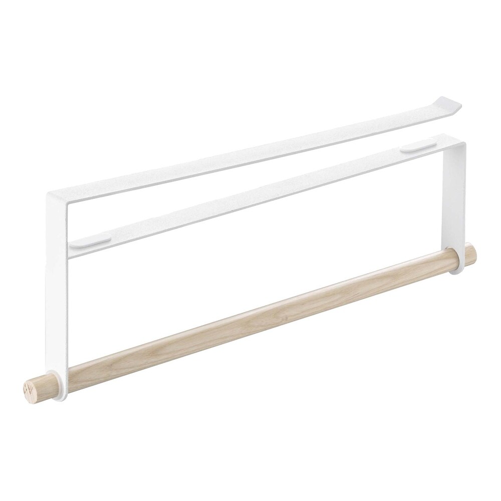 Yamazaki Home Undershelf Paper Towel Holder  Steel and Wood  Up To 1\